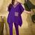 Women ethnic motifs embroidered kaftan kurta with trousers