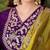 Women ethnic motifs embroidered regular thread work kurta with palazzos & with dupatta