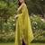 Women ethnic motifs embroidered regular thread work kurta with palazzos & with dupatta