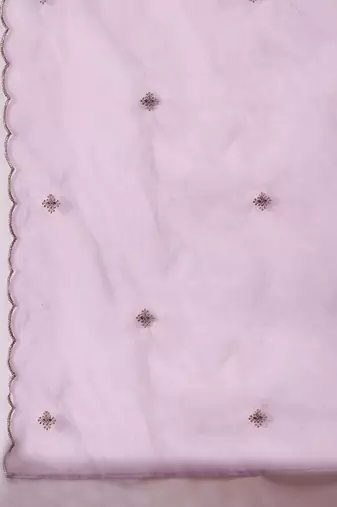 Women ethnic motifs panelled sequinned kurta with trousers & with dupatta