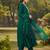Women ethnic motifs embroidered panelled thread work kurta with trousers & with dupatta