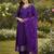 Women ethnic motifs embroidered pleated thread work kurta with trousers & with dupatta