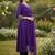 Women ethnic motifs embroidered pleated thread work kurta with trousers & with dupatta