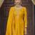 Ethnic motifs embroidered regular sequinned kurta with palazzo & dupatta