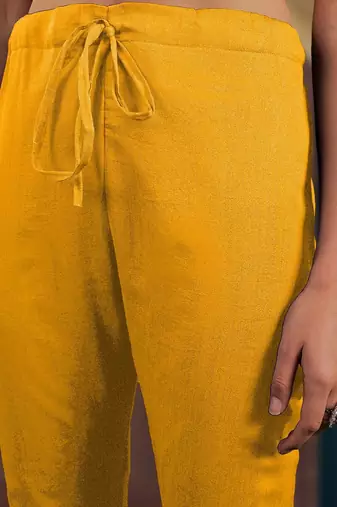 Ethnic motifs embroidered regular sequinned kurta with palazzo & dupatta
