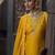 Ethnic motifs embroidered regular sequinned kurta with palazzo & dupatta