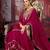 Floral zari embroidered v-neck anarkali kurta with trousers and dupatta