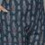 Women teal blue & maroon printed angrakha pure cotton kurti with trousers & dupatta