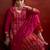 Women floral embroidered regular sequinned kurta with trousers & dupatta