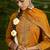 Floral embroidered sequinned anarkali kurta with salwar and dupatta