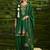 Floral embroidered sequinned anarkali kurta with salwar and dupatta