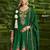 Floral embroidered sequinned anarkali kurta with salwar and dupatta