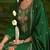 Floral embroidered sequinned anarkali kurta with salwar and dupatta