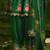 Floral embroidered sequinned anarkali kurta with salwar and dupatta