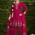 Floral embroidered sequinned anarkali kurti with salwar and dupatta