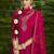 Floral embroidered sequinned anarkali kurti with salwar and dupatta