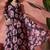 Floral printed wrap ethnic dress with dupatta