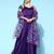 Floral printed anarkali shaped no sleeves a-line kurtas