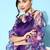 Floral printed anarkali shaped no sleeves a-line kurtas