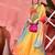 Tie & dye printed cording sequence a line ethnic dress with dupatta