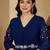 Zari sequence thread embroidered ethnic dress