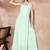 Zari sequence embroidered bordered a-line ethnic dress with dupatta