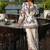 White embroidered maslin cotton co-ord set