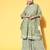 Printed pure cotton a-line kurta with sharara & dupatta set