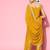 Ethnic motifs embroidered sequinned sleeveless kurta with trouser & dupatta set