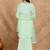 Women sequin embroidered tassel-detail straight kurta & sharara with dupatta