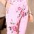Floral printed organza a-line kurta with trousers & dupatta