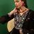 V neck floral embroidered a line kurta with palazzos & dupatta