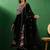 V neck floral embroidered a line kurta with palazzos & dupatta