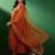 Embroidered boat-neck kurta with trousers & dupatta