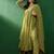 Alia cut embroidered v-neck kurta with trousers & dupatta