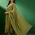 Alia cut embroidered v-neck kurta with trousers & dupatta