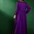 Purple shoulder straps neck sleeveless top with skirt & shrug