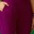 Magenta embroidered notch neck sequined a-line kurta with trouser & dupatta