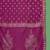 Magenta embroidered notch neck sequined a-line kurta with trouser & dupatta
