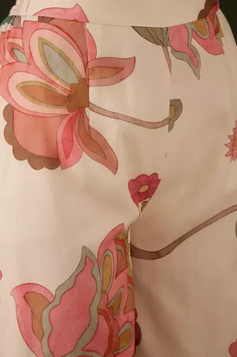 Floral embroidered mirror work kurta with palazzos