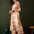 Floral embroidered mirror work kurta with palazzos