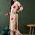 Off white cotton floral printed kurta with pant set