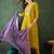 Floral embroidered straight kurta with trouser & dupatta