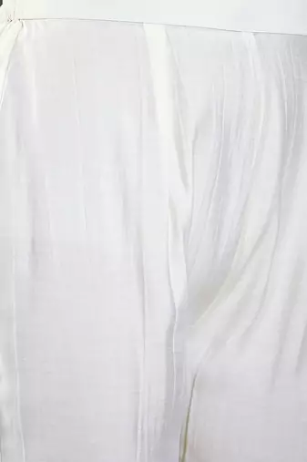 Floral applique worked straight kurta with trousers and dupatta