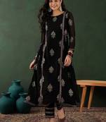 Floral printed a-line kurta with trouser