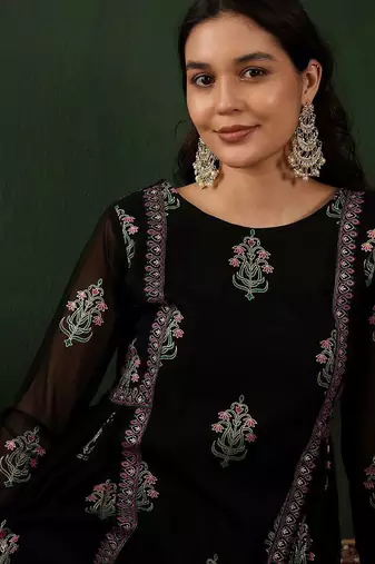 Floral printed a-line kurta with trouser