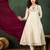 Round neck embroidered a-line kurta sets