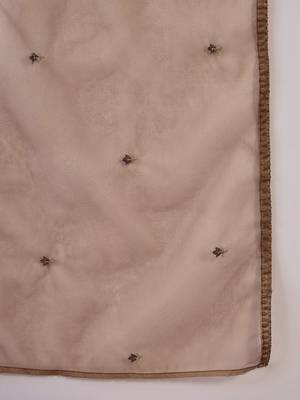Floral embroidered sequinned  a-line kurta with trousers & dupatta 4
