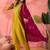 Yellow zari embroidered straight kurta with trouser and dupatta