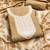 Beige colour muga cotton jamdani pichwai weaving dress material set